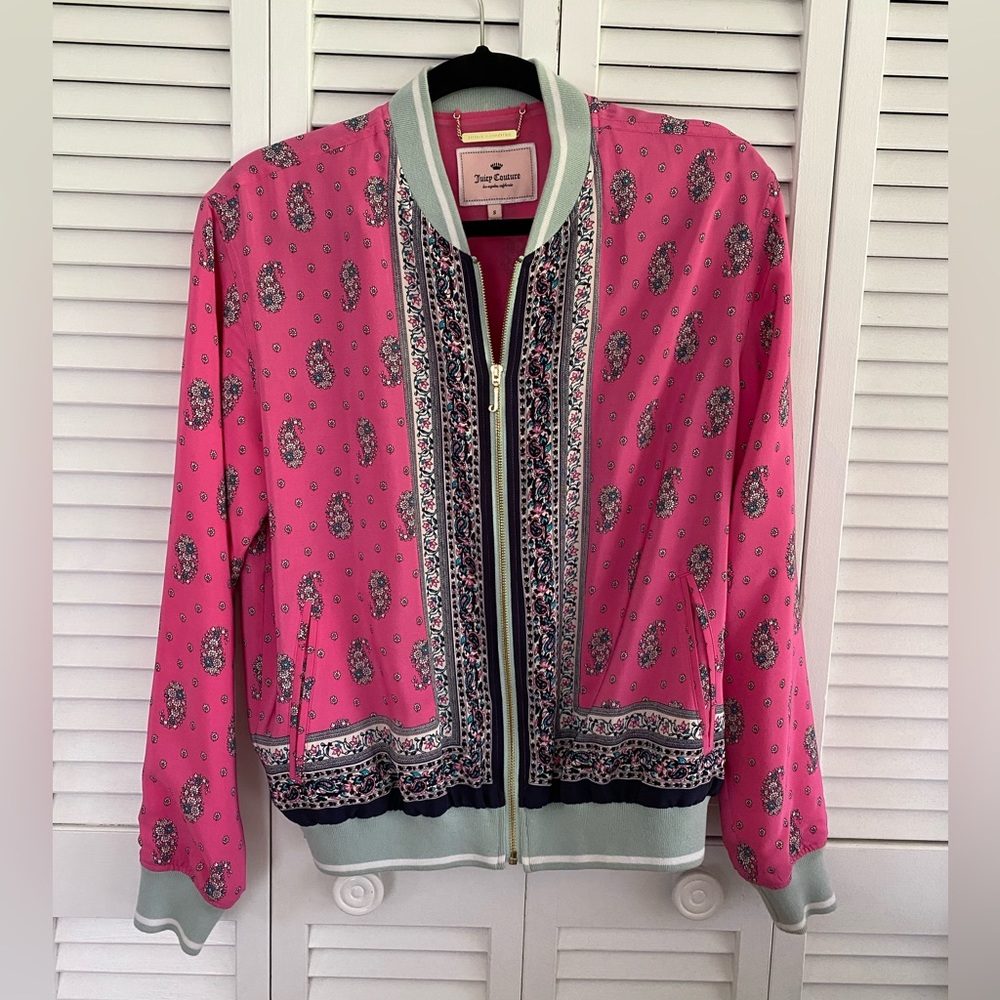 Silk juicy couture bomber jacket
